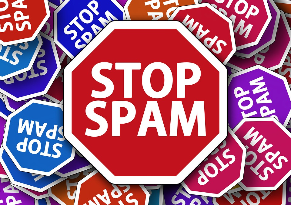 stop spam signs