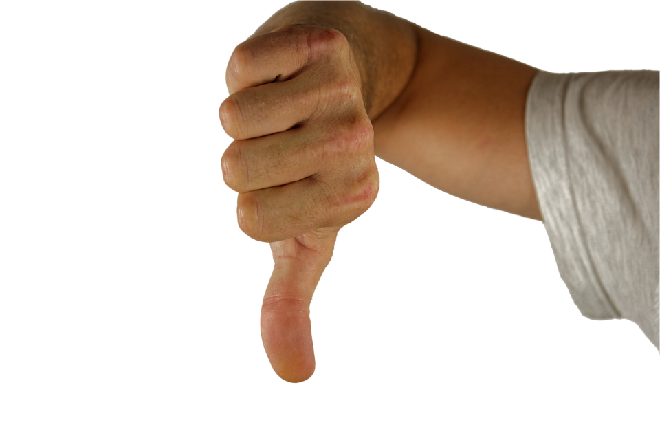 improve email deliverability: thumb down