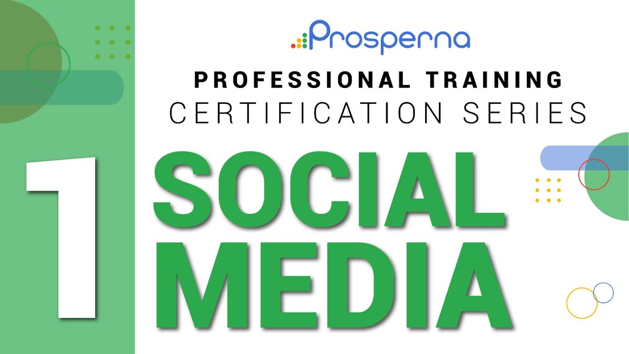 Prosperna Marketing Site | Social Media | Prosperna Professional Training Certification