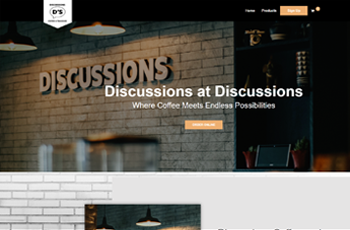 discussions homepage showing discussions coffee shop
