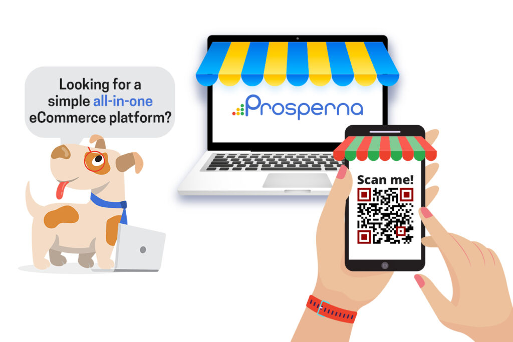 Looking for a simple all-in-one eCommerce platform? Scan me!