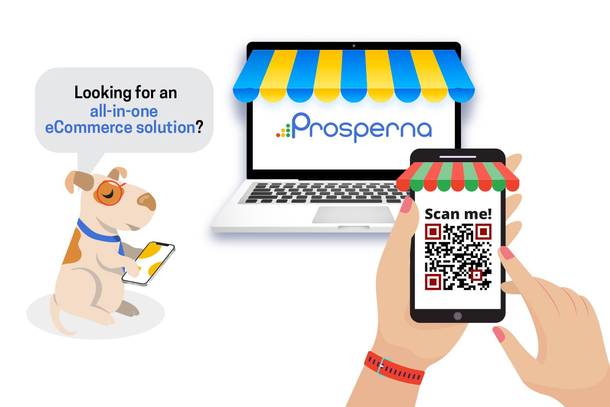 Prosperna all-in-one eCommerce solution scan me link