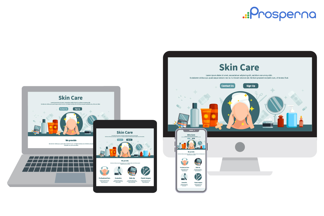 health and beauty brand: Skin Care website