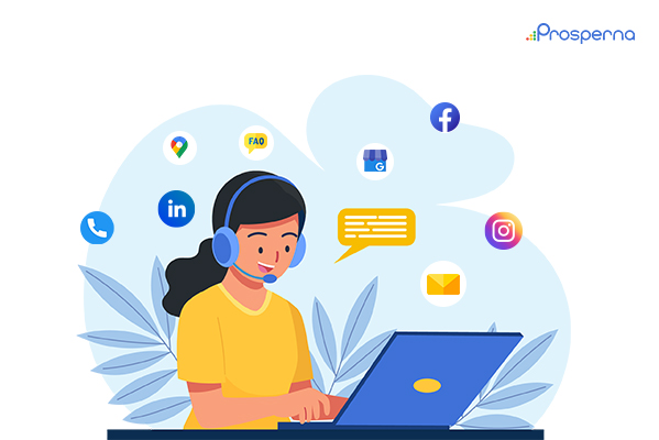 Connect with customers thru different social media sites. 