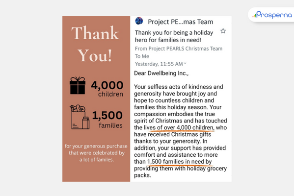 Dwellbeing donates a percentage of their customers’ purchases to Project Pearls