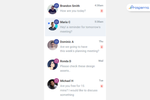 what is the new prosperna: Connect your business to instagram and facebook to see messages in one inbox
