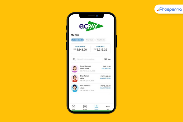 online payment provider: ECPay home screen