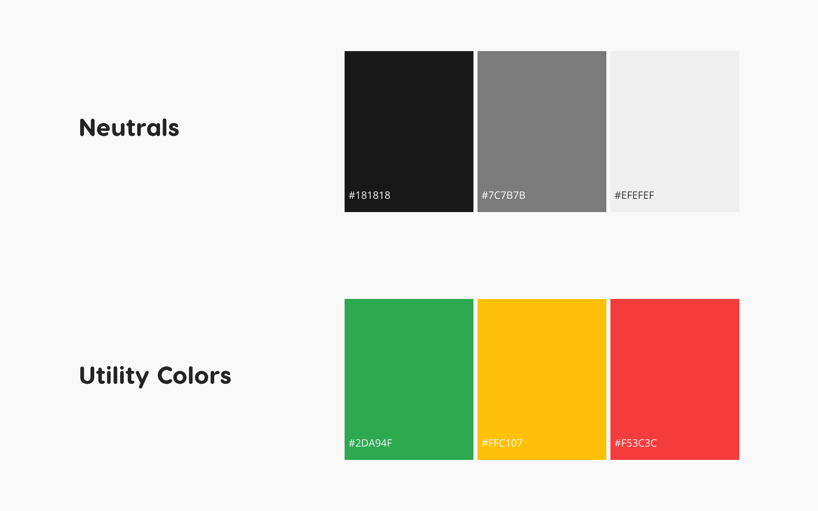 The new prosperna color palette: utility and neutral colors