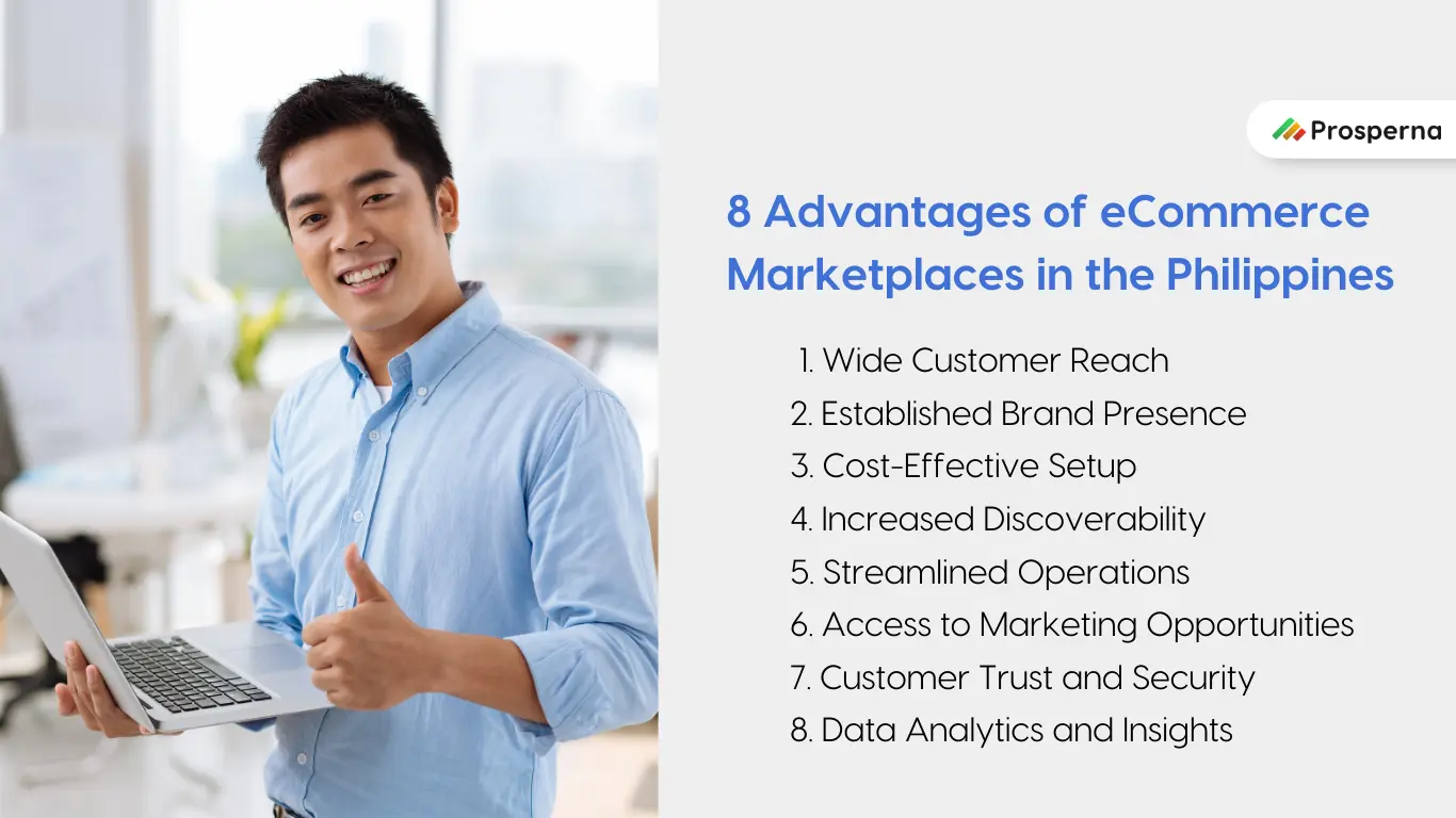 8 Advantages of eCommerce Marketplaces in the Philippines to help Philippine businesses grow their business online.